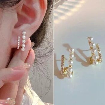 Beautifully Bold Pearl Cuff Korean Earring